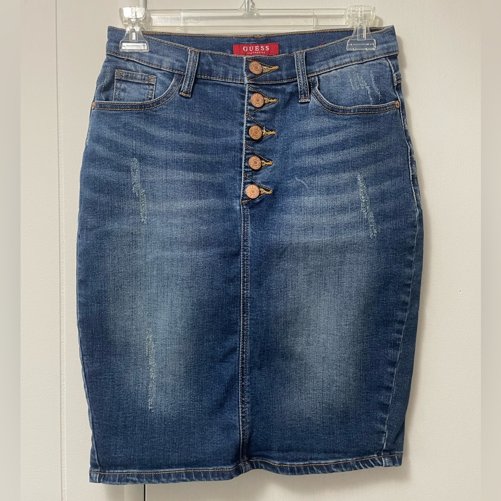 Guess jeans skirt, size 26, great condition.
